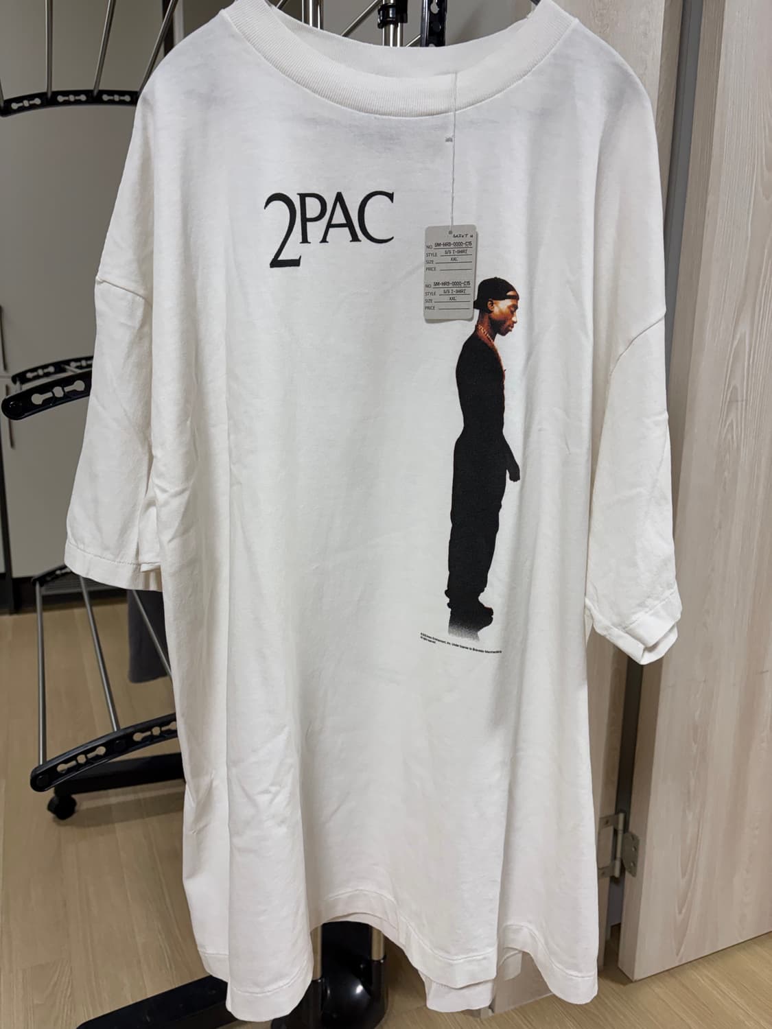 세인트 마이클 x 투팍 티셔츠 화이트 - 25SS 상품이미지3