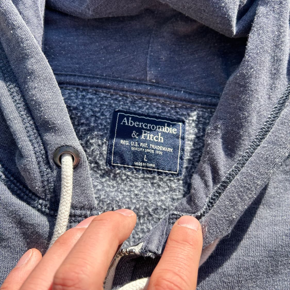아베크롬비(Abercrombie) 그레이 후드집업 상품이미지4