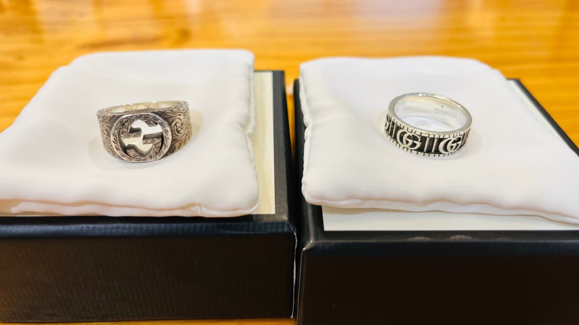 구찌 마몬트 반지(22호),  인터로킹 페이즐리 반지(24호) 상품이미지1