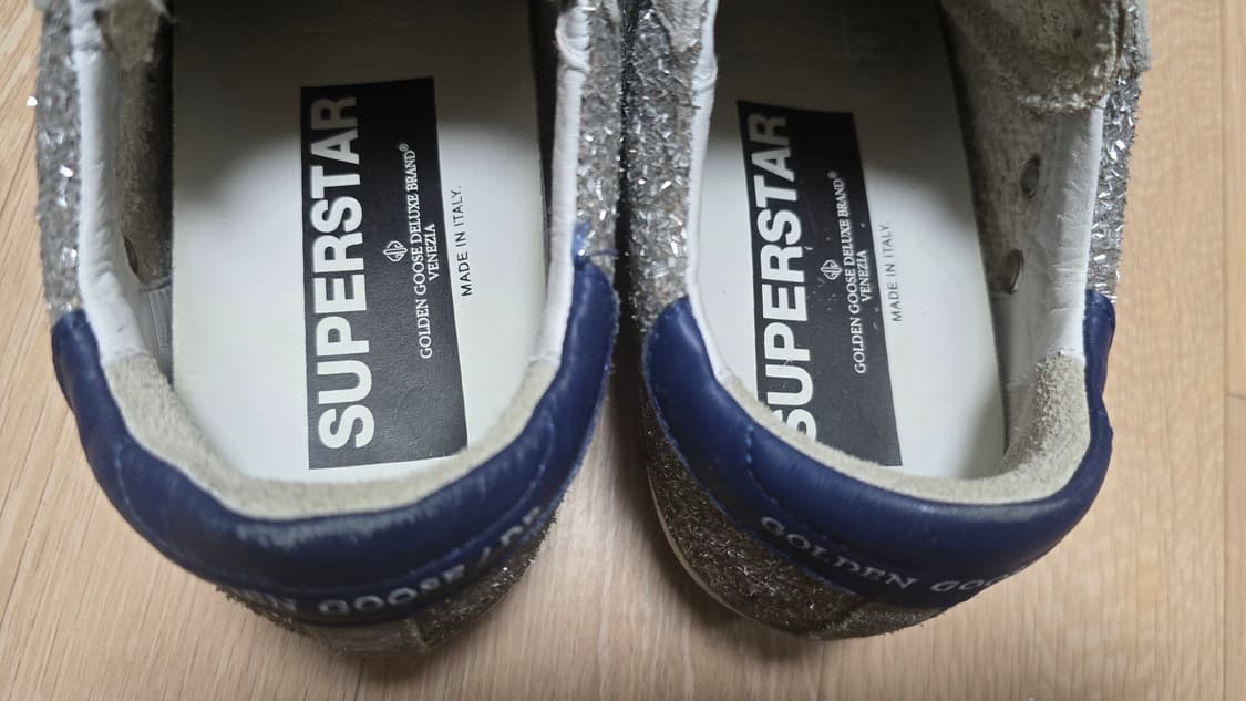 골든구스 슈퍼스타 실버글리터 아이스스타 블루탭 35 상품이미지4