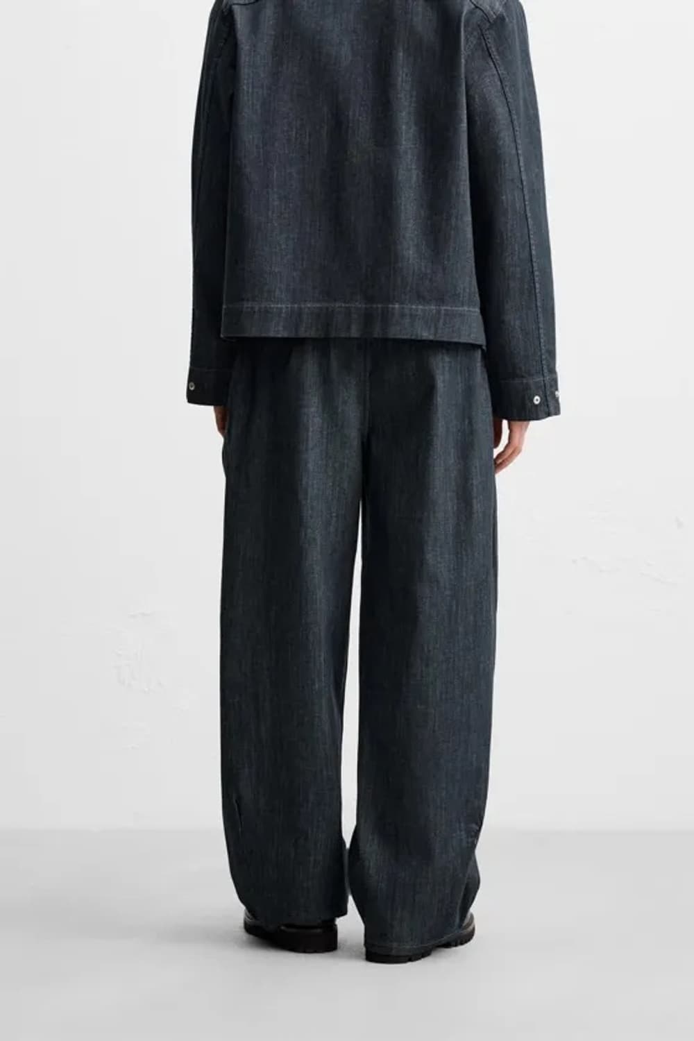 자라 와이드 레그 생지 데님 상품이미지4