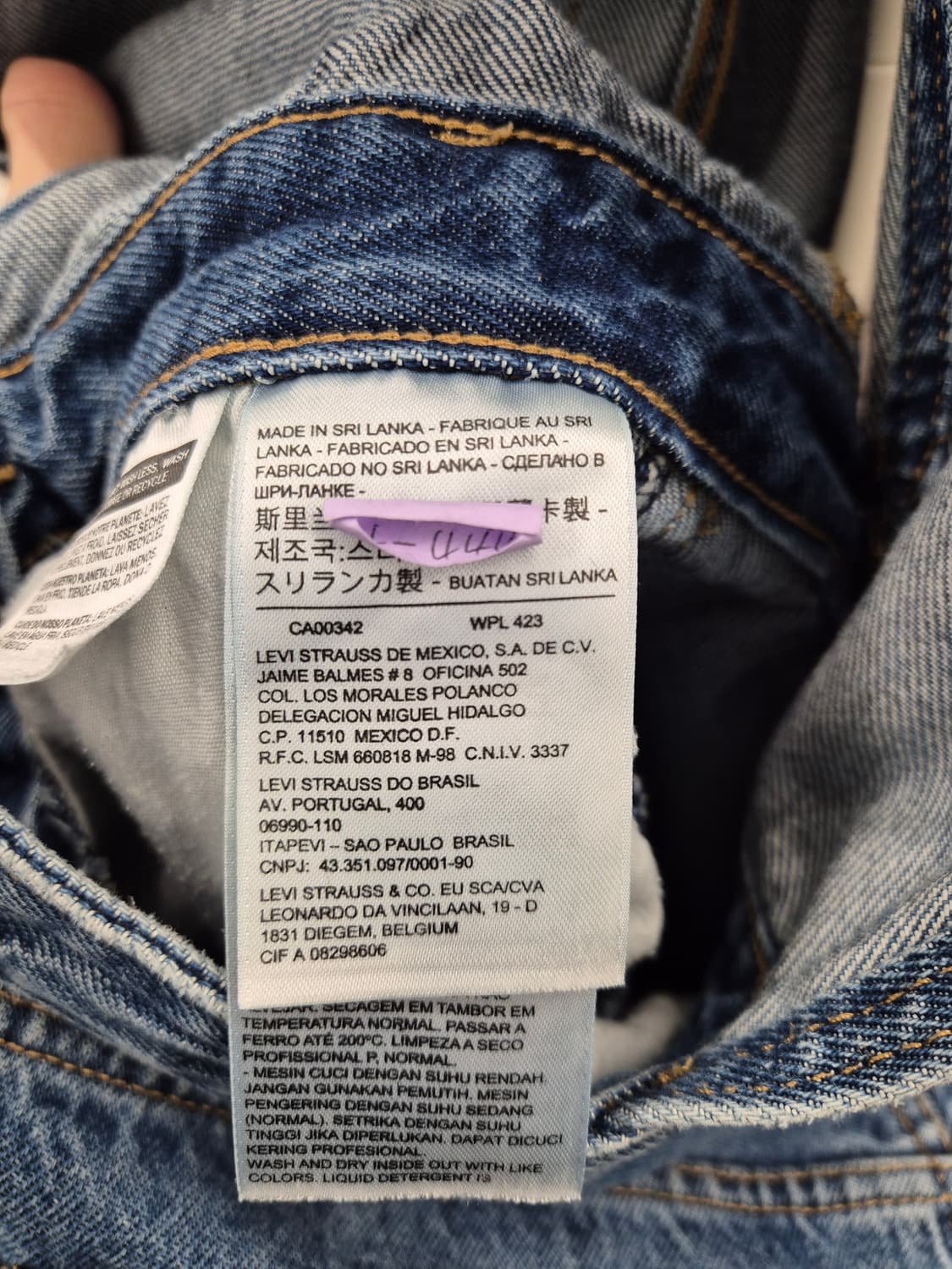 리바이스 데님 멜빵바지 L사이즈 상품이미지8