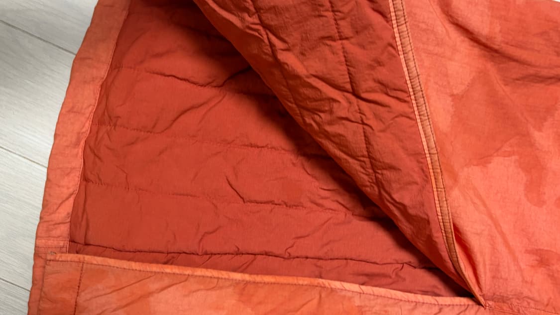 오렌지 색상 누빔 롱 스커트 상품이미지3