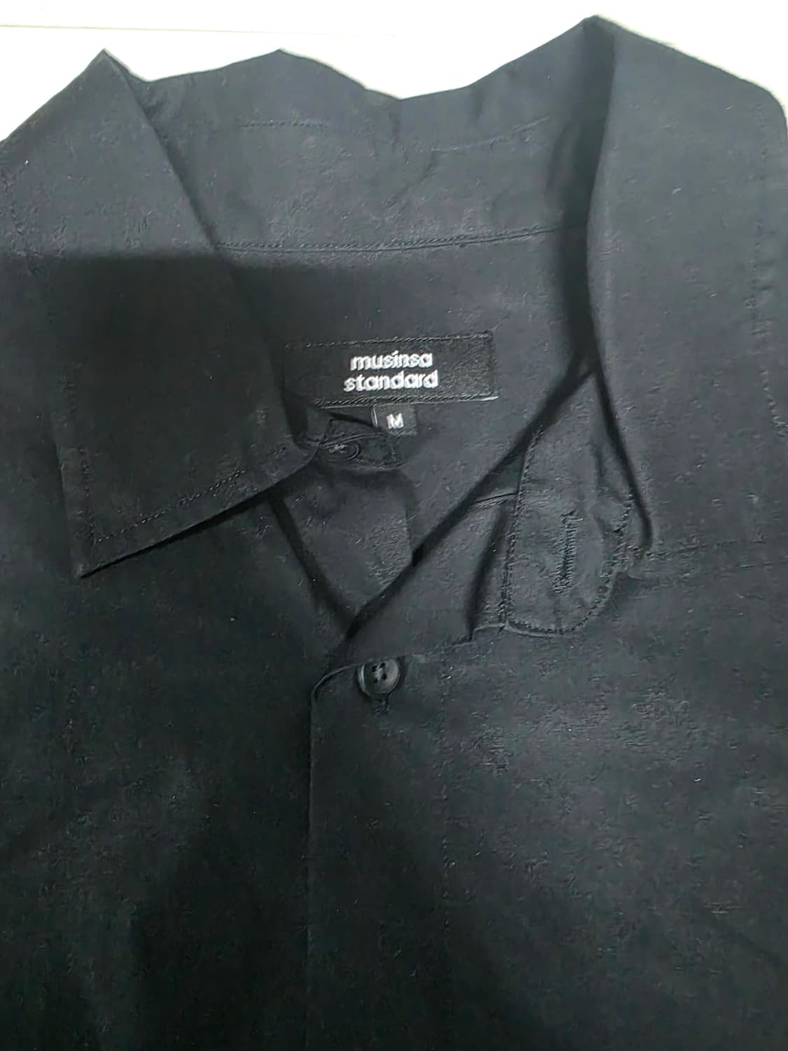 무신사스탠다드 오버사이즈 롱라인 포플린 셔츠 m사이즈 상품이미지3