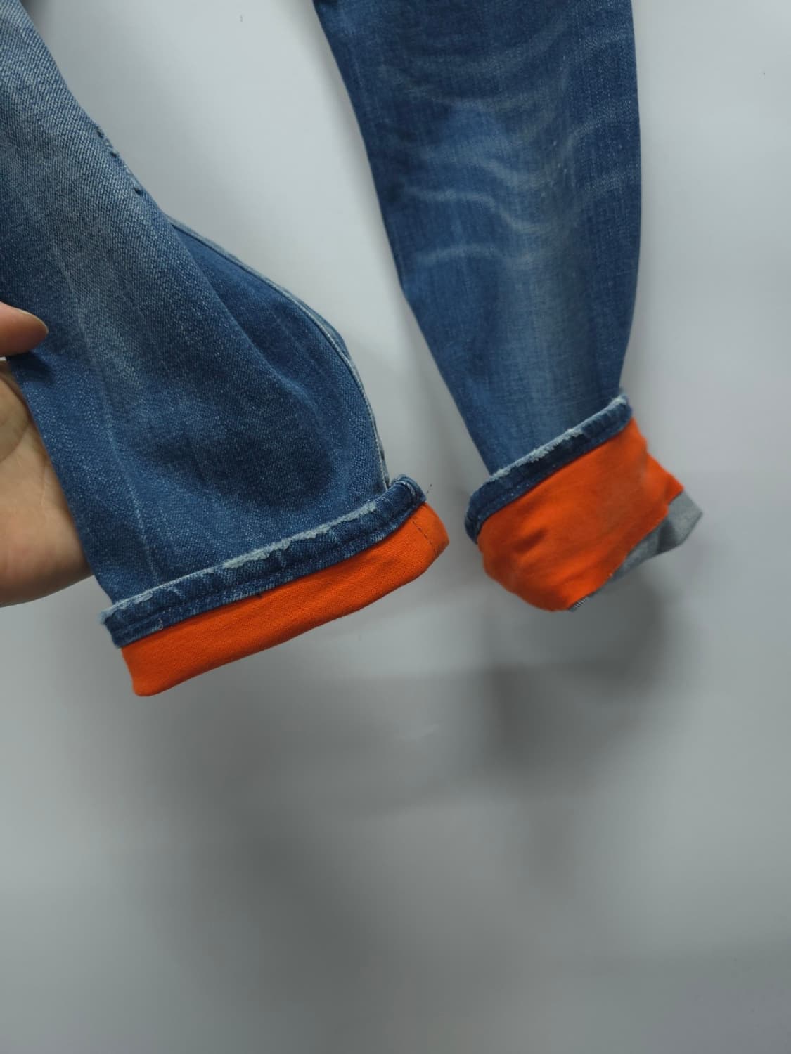 디스퀘어드2 오렌지 롤업 워싱진 ( 46/ 30~32 ) 상품이미지8