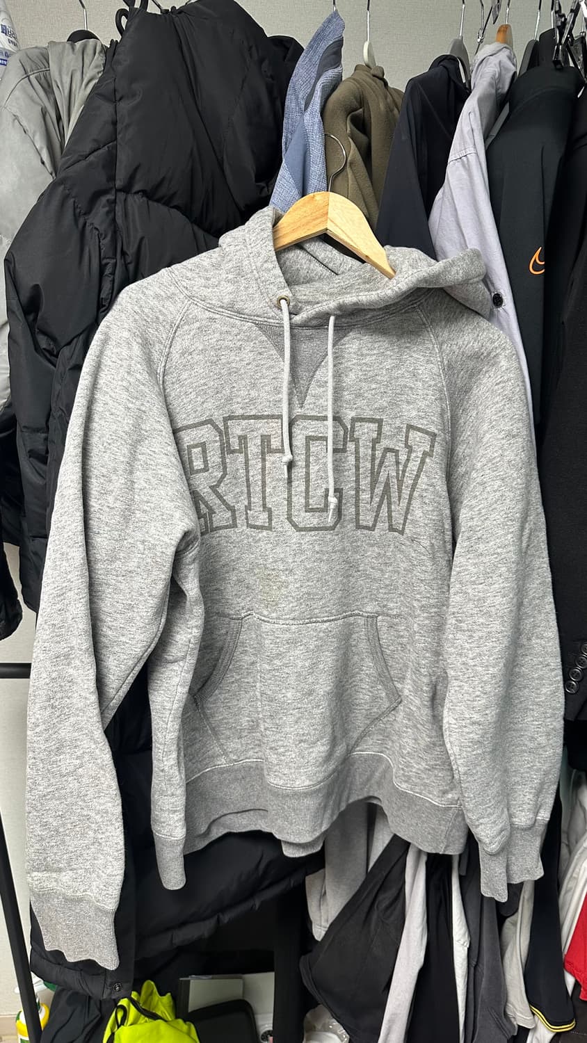 니들워크 RTCW 회색 후드티 사이즈 38 상품이미지1