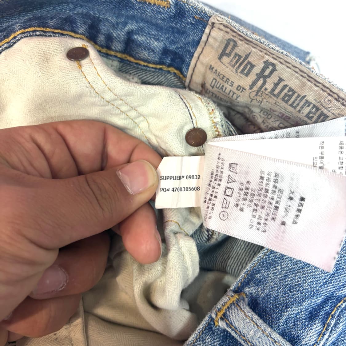 폴로 랄프로렌 데미지드 데님 쇼츠 (34) 상품이미지9