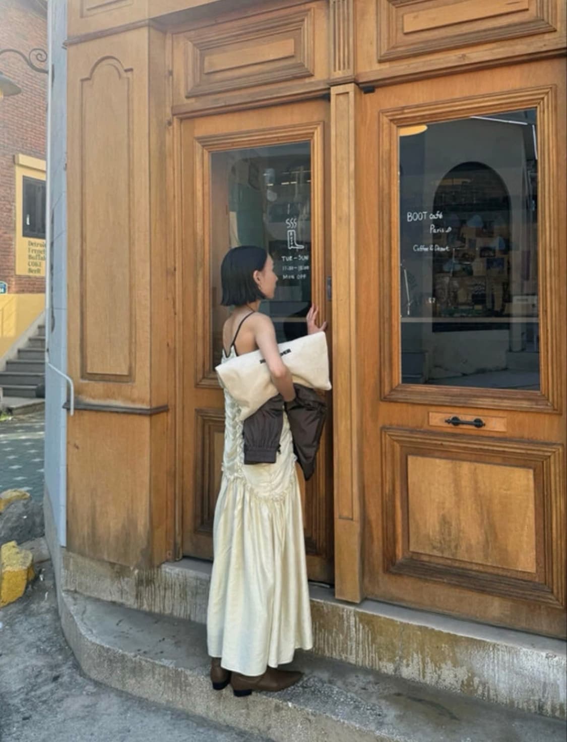 [새상품/웨딩촬영추천] 셔링 나시 원피스 상품이미지4