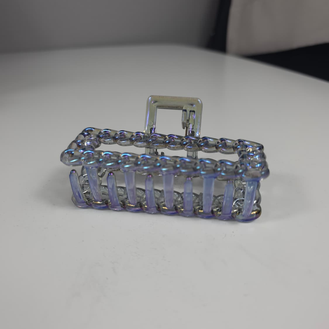 [새상품] 투명 체인 사각 집게핀 헤어 액세서리 상품이미지5