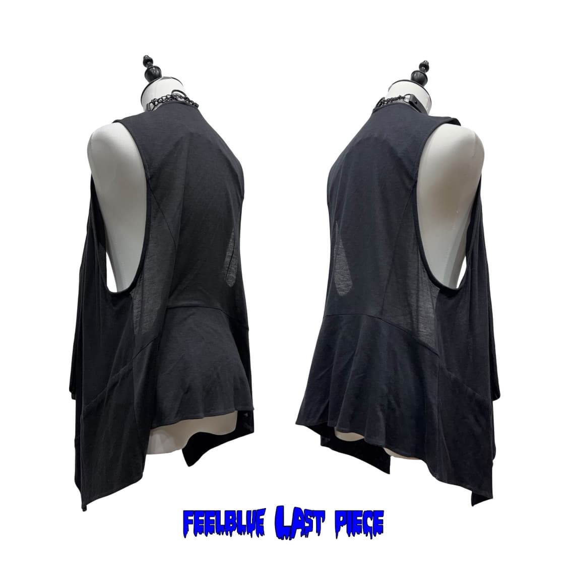Draped Asymmetrical Layered Vest 상품이미지4