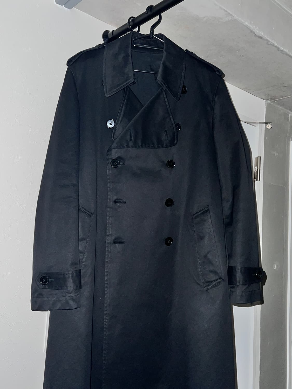 요지야마모토 Y’s / 블랙 트렌치코트 상품이미지1