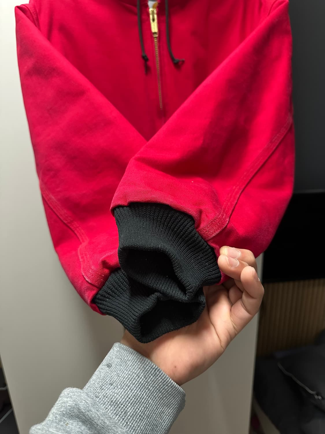 칼하트 액티브 자켓 레드 M 상품이미지5