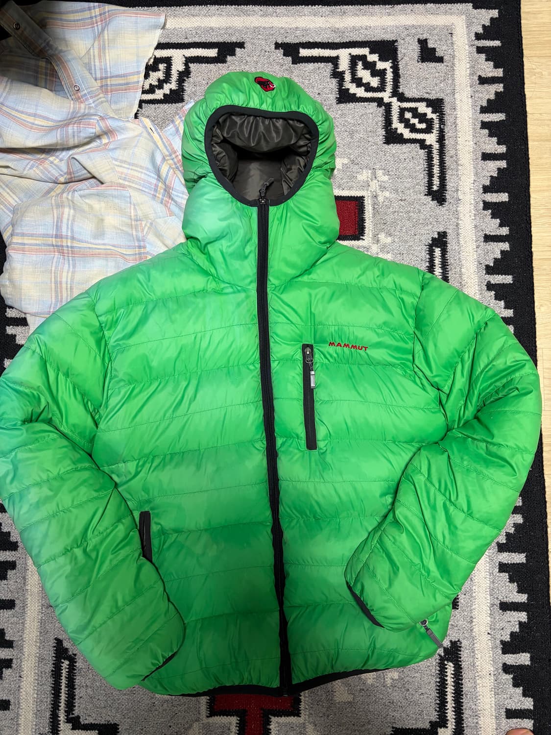 빈티지 마무트 mammut super down 패딩 자켓 그린 XL 상품이미지1