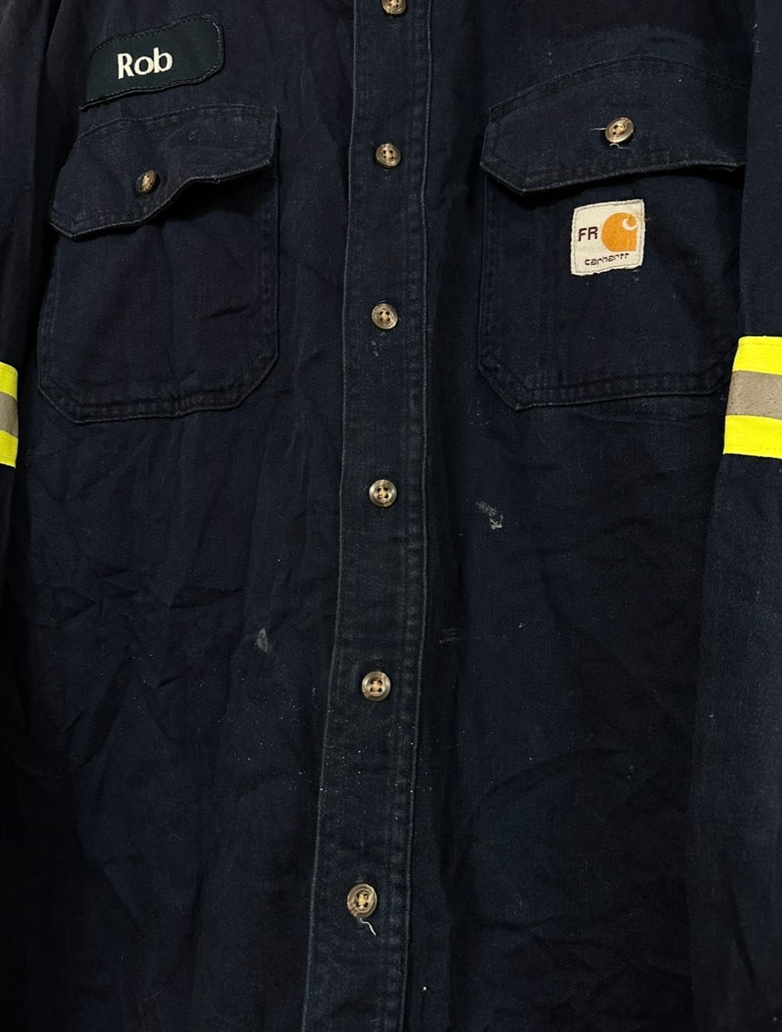 칼하트 FR 네이비 워크 셔츠 상품이미지3