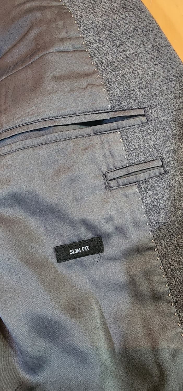 (간절기용)유니클로 그레이 모직자켓 L 상품이미지8