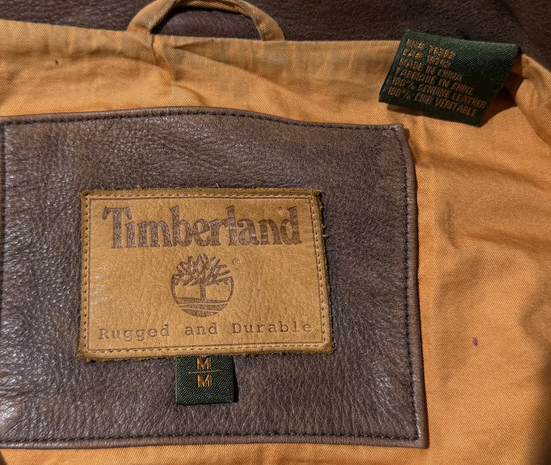 팀버랜드 90‘s 카우하이드 레더 자켓 상품이미지4