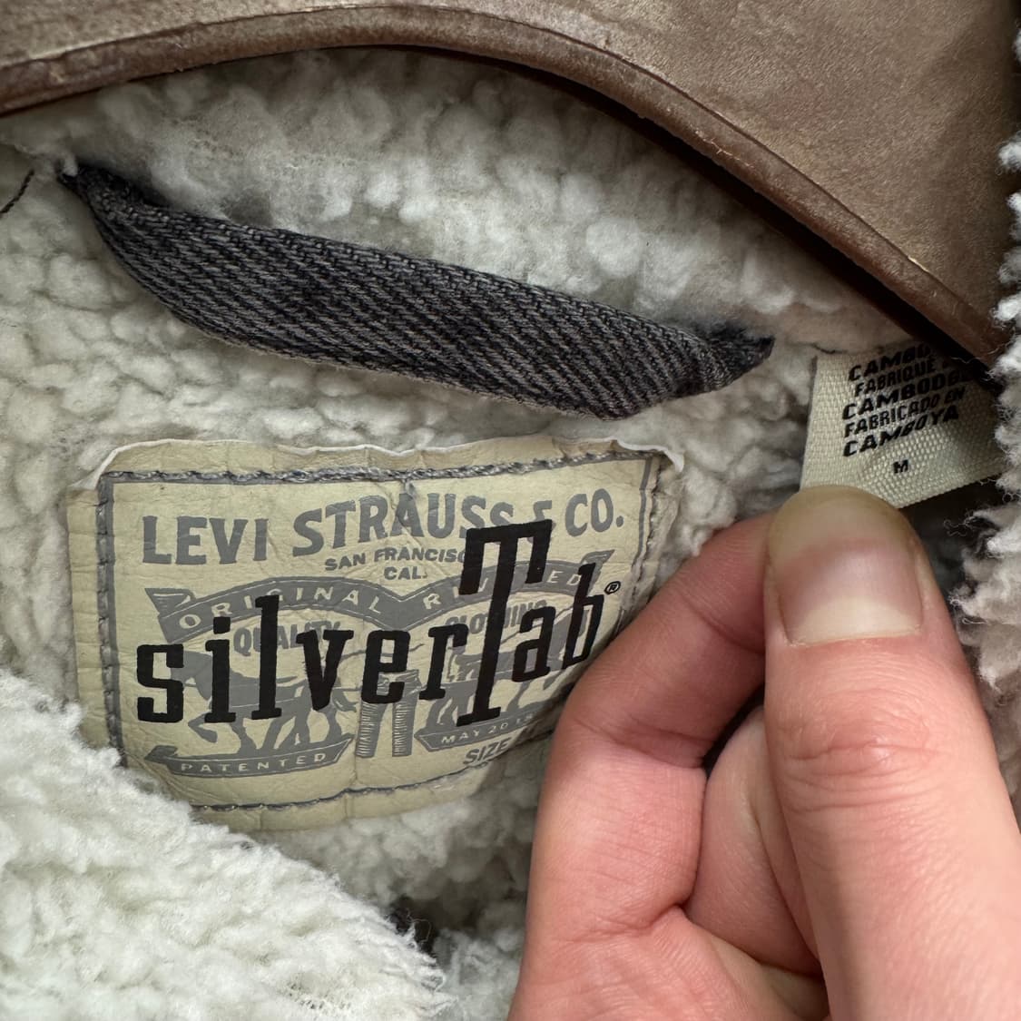 리바이스 타입 3 실버탭 쉐르파 흑청 데님 트러커 자켓 상품이미지6