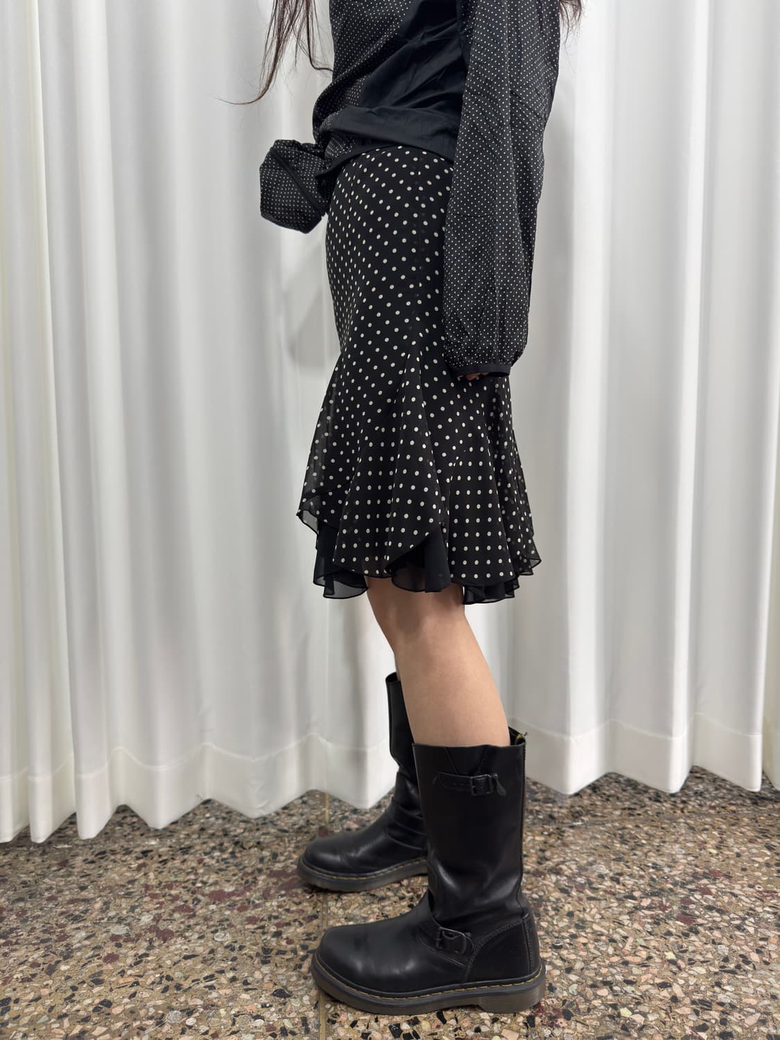 ingni dot design midi skirt 상품이미지4