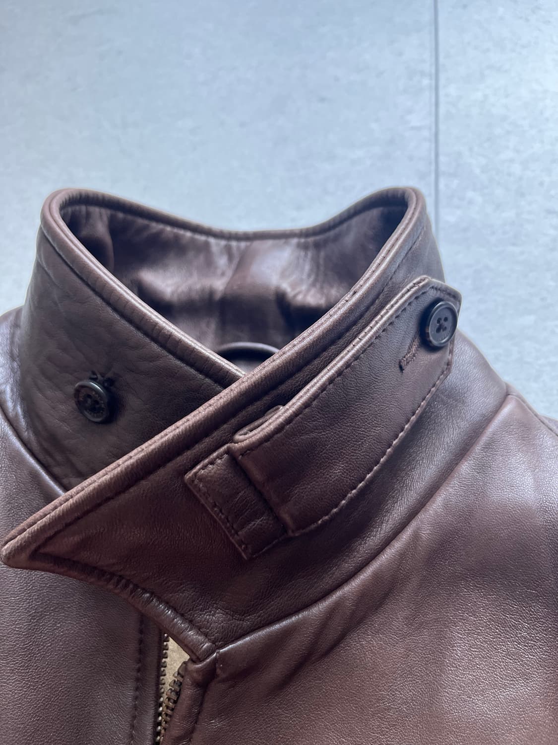 폴로 레더 자켓 램스킨 L 105 상품이미지3