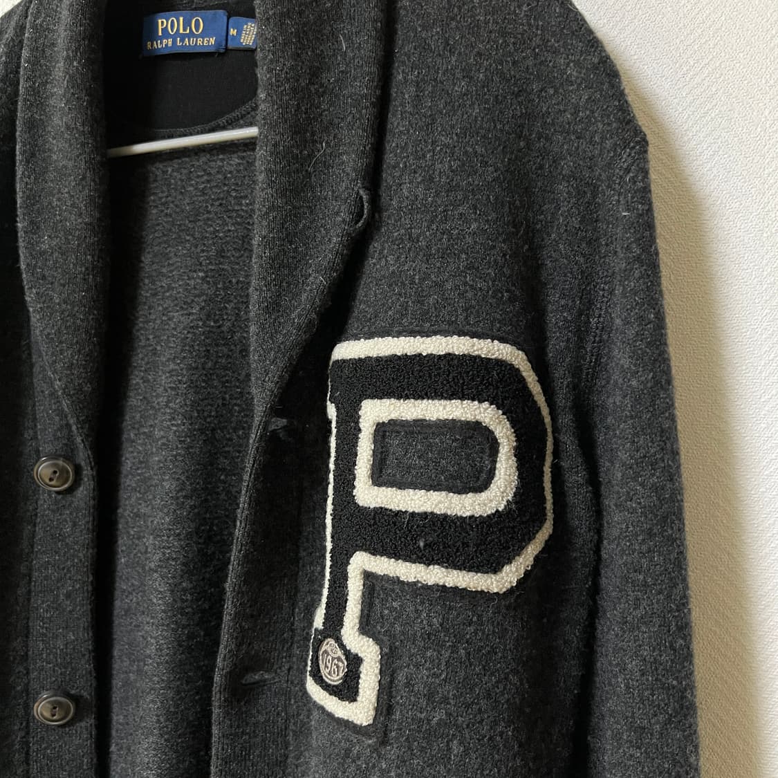 폴로 랄프로렌 숄카라 레터맨 가디건 m 상품이미지2