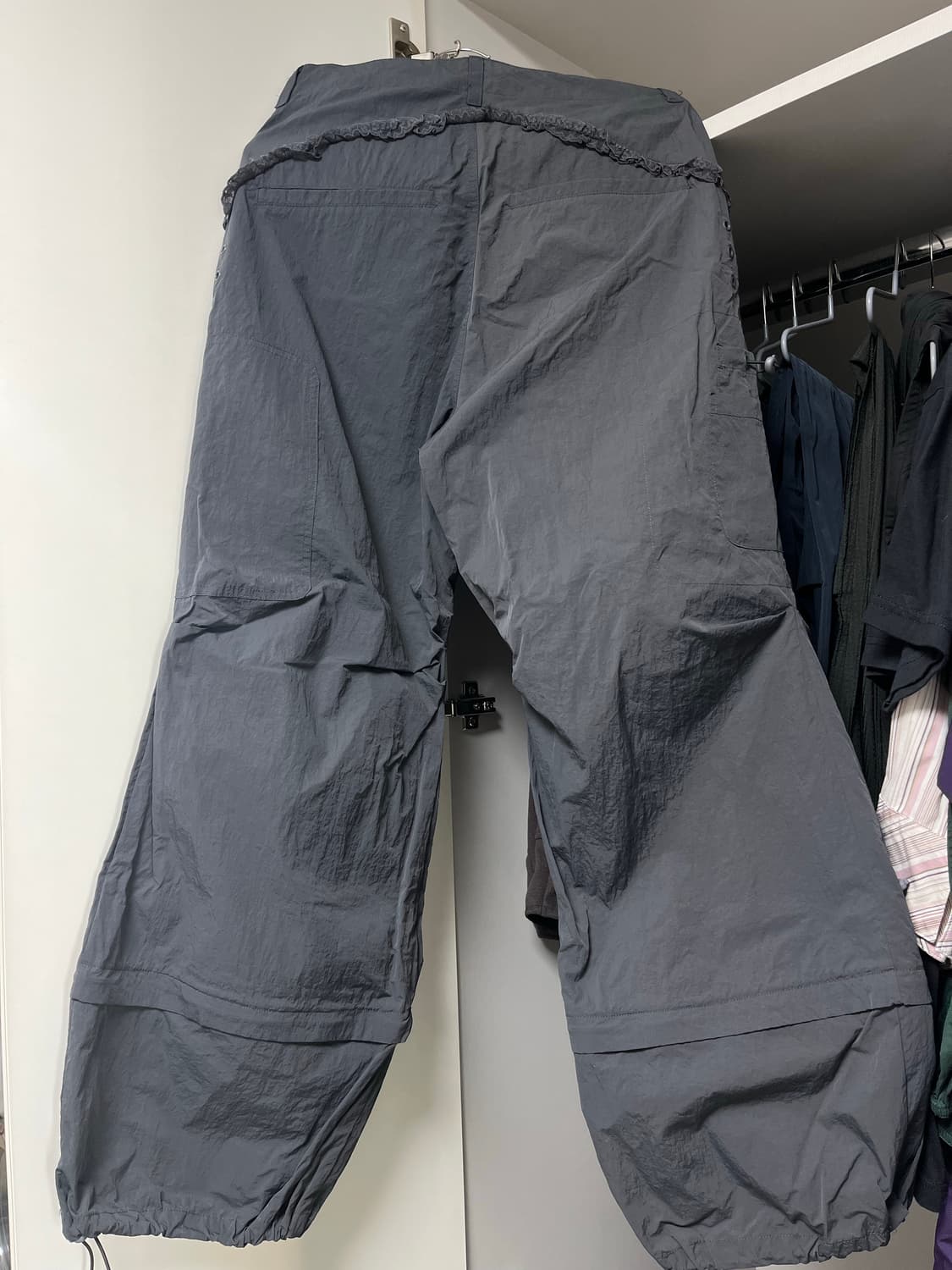 스마트유즈풀 코이세이오 레이스 스트링 팬츠 그레이 상품이미지3