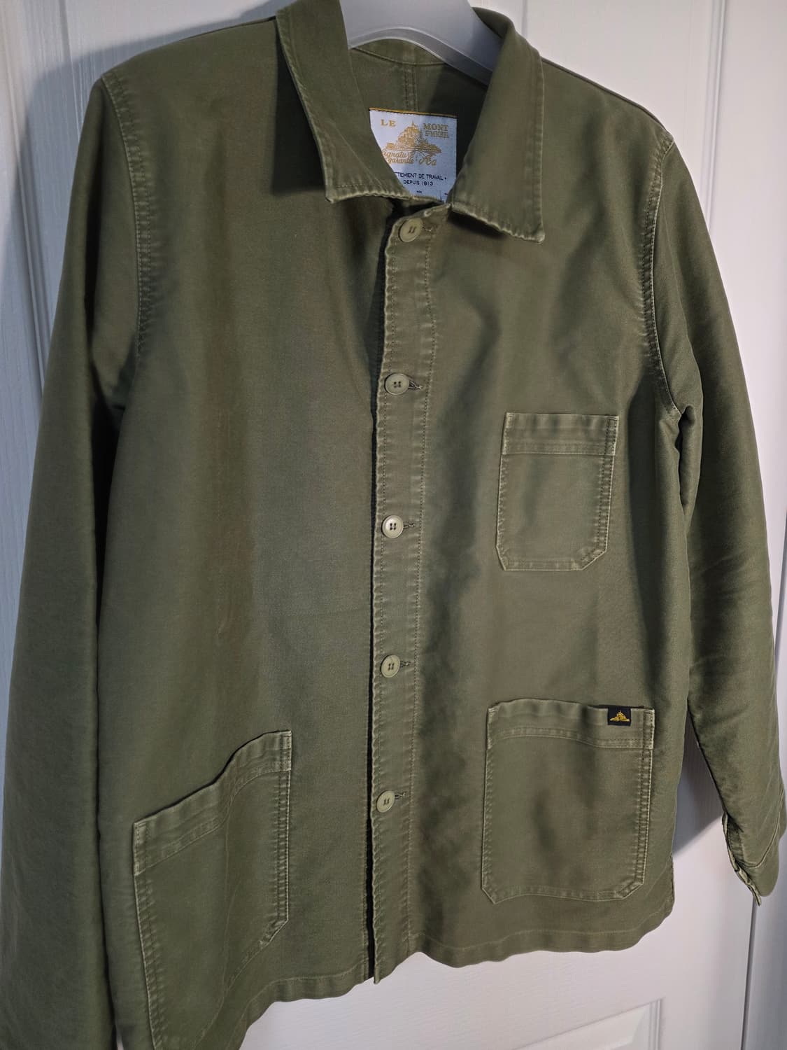 [50] 르몽생미셸 워크 자켓 빈티지카키 상품이미지4