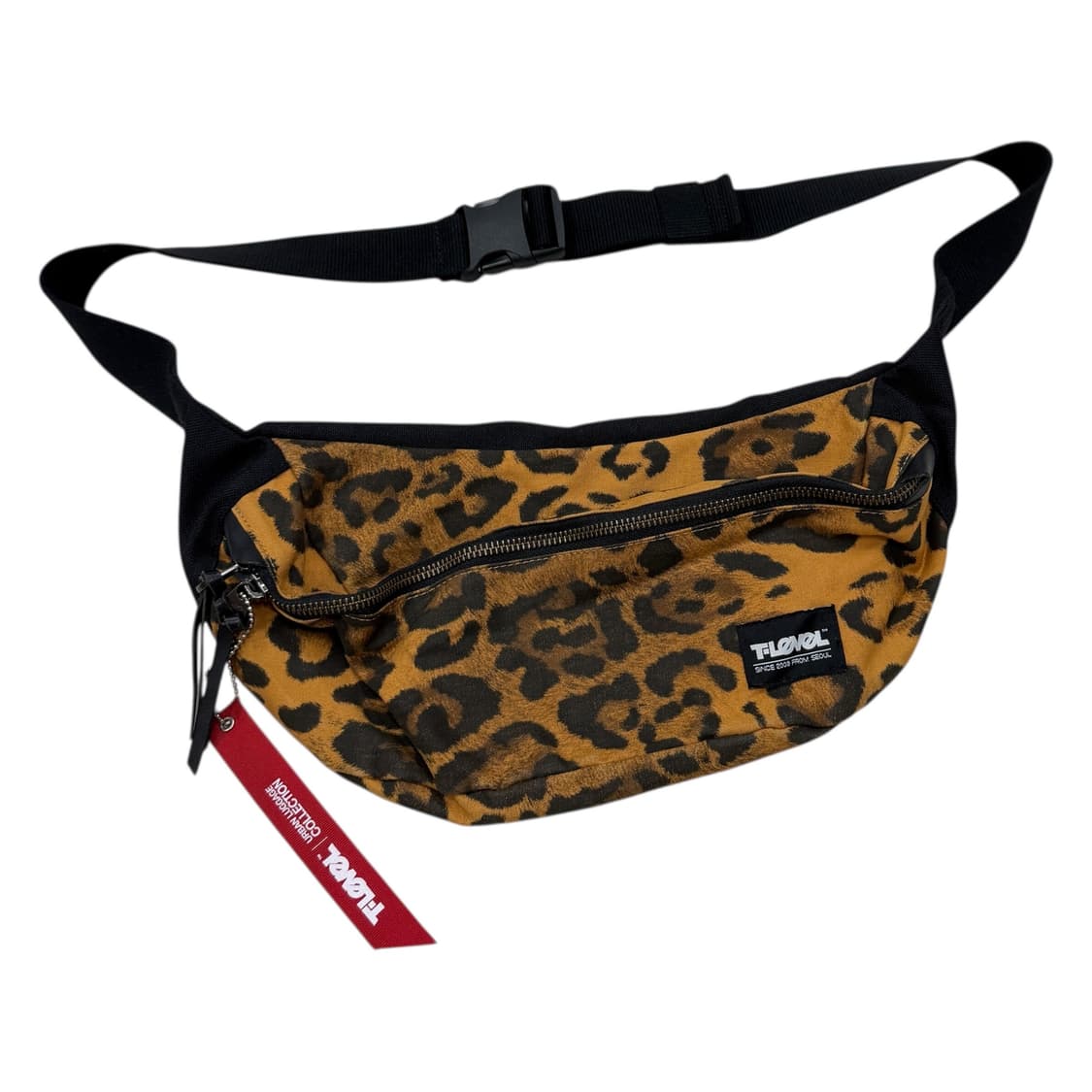 티레벨 레오파드 호피 웨이스트백 힙색 가방 상품이미지2