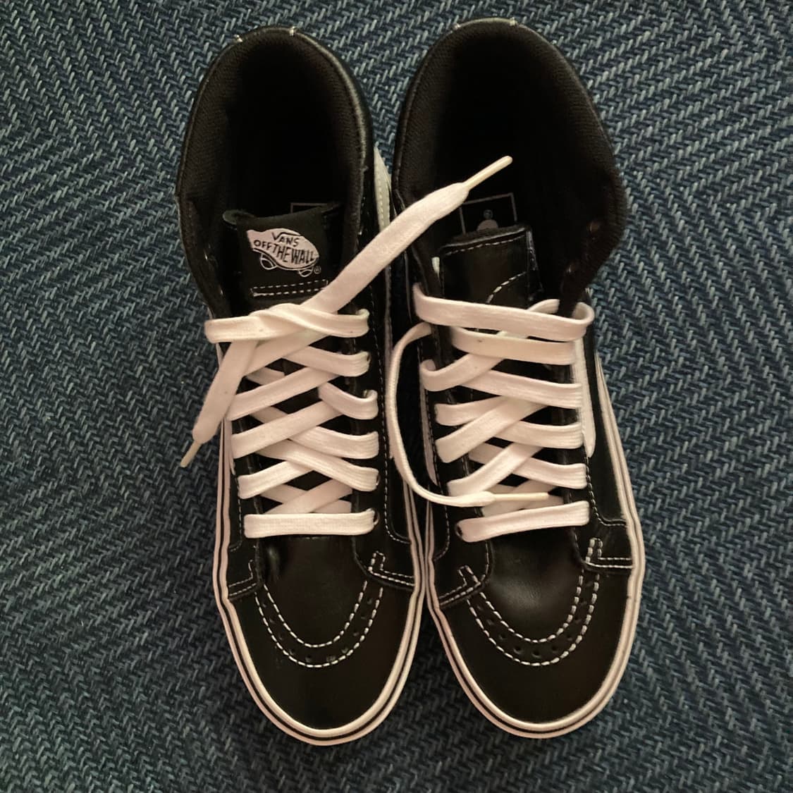 Vans 반스 레더 sk8 h 스케이트하이 블랙 플랫폼 스니커즈 운동화 상품이미지3