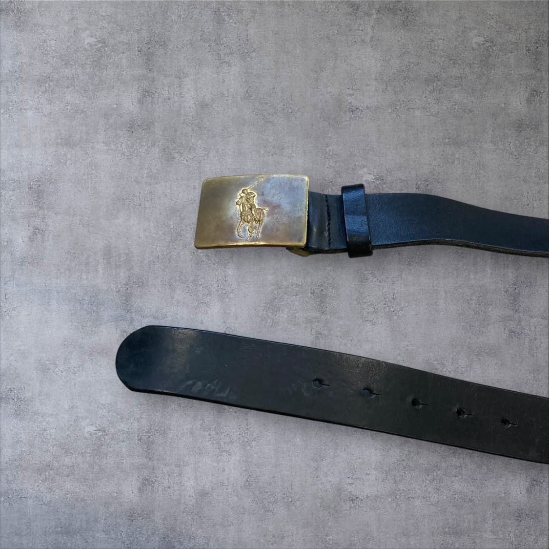 폴로 랄프로렌 블랙 가죽 벨트 상품이미지1