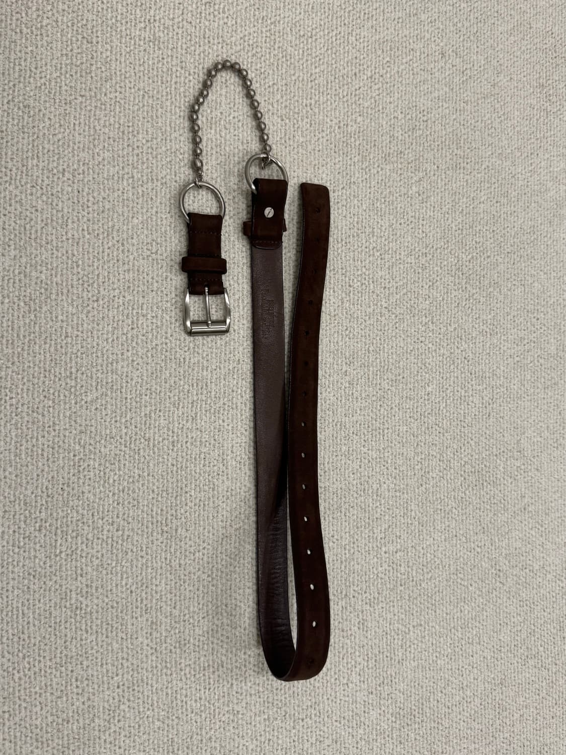 이세이미야케 스웨이드 볼체인 브라운 벨트 상품이미지9