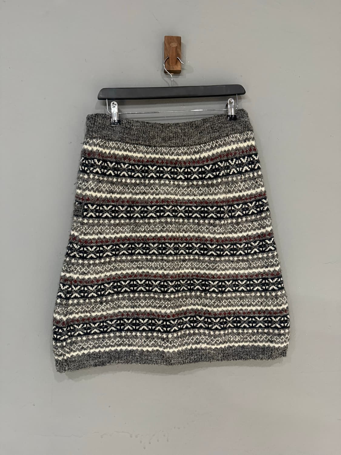winter pattern knit midi skirt 상품이미지9