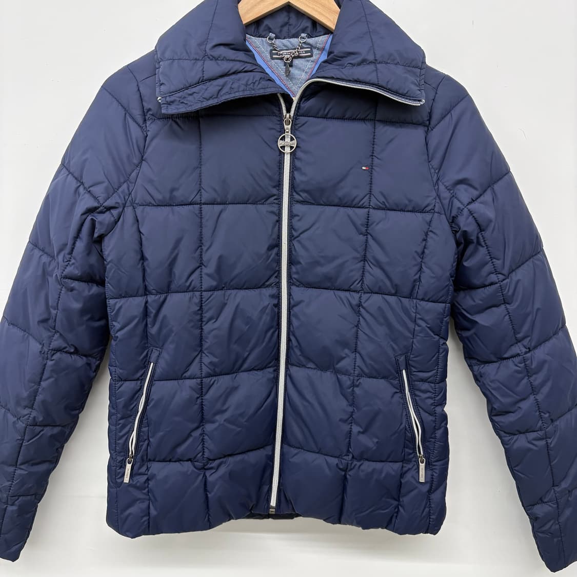 타미힐피거 네이비 퀼팅 패딩 여s 상품이미지2