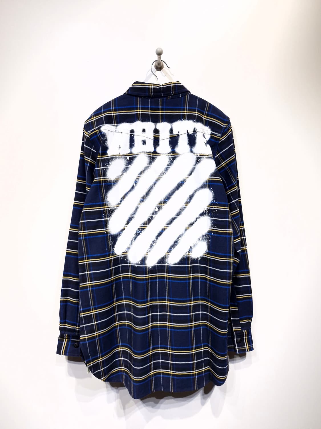 오프화이트(Off-White)플란넬 셔츠 블루 상품이미지3