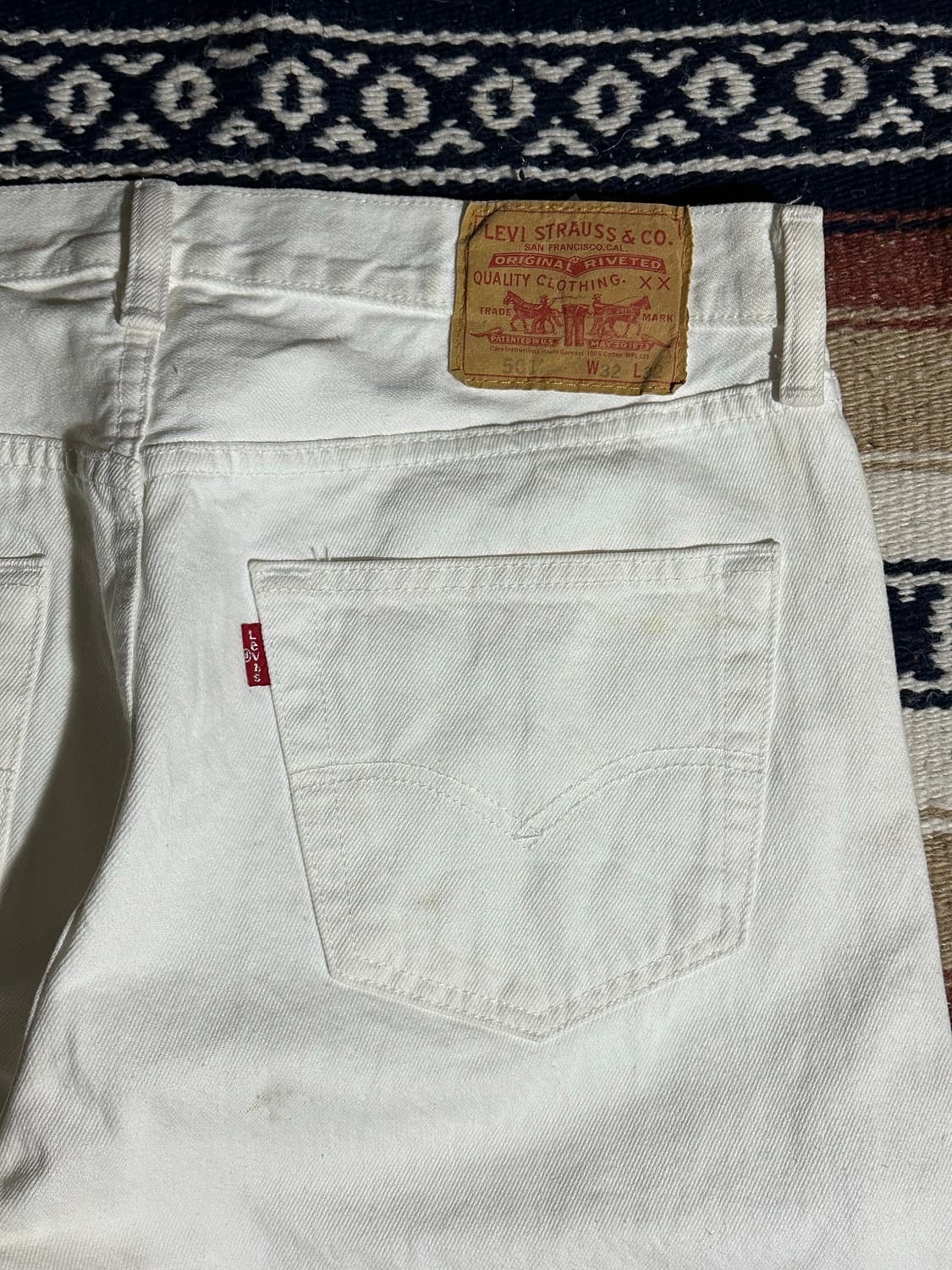 [리바이스] •Levi’s 501 White Denim 상품이미지8