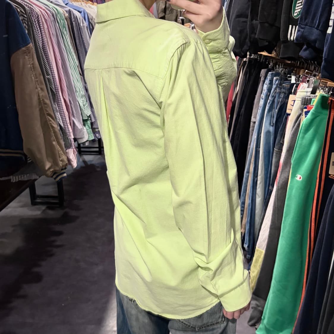 [IM] Carhartt 칼하트 긴팔 셔츠 라임 그린 상품이미지4