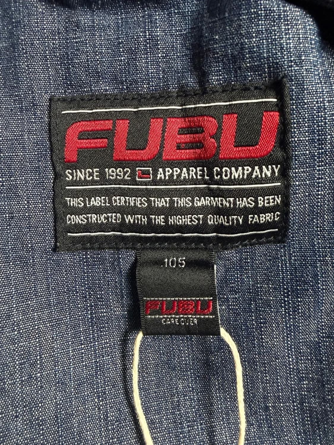 FUBU 푸부 자수 로고 카모플라쥬 데님 셔츠 자켓 R2127 상품이미지7