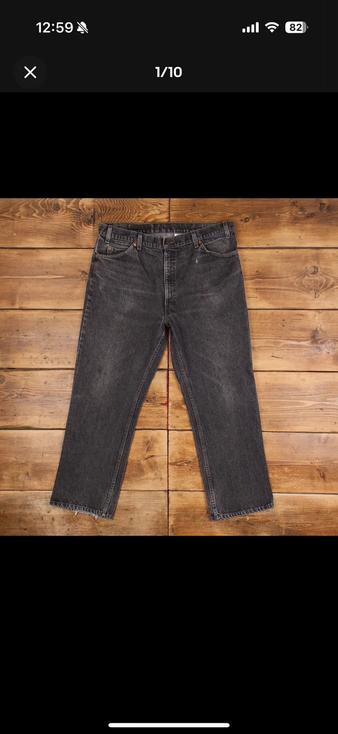 [40x30] 90‘s 리바이스 517 흑청 오렌지탭 상품이미지1