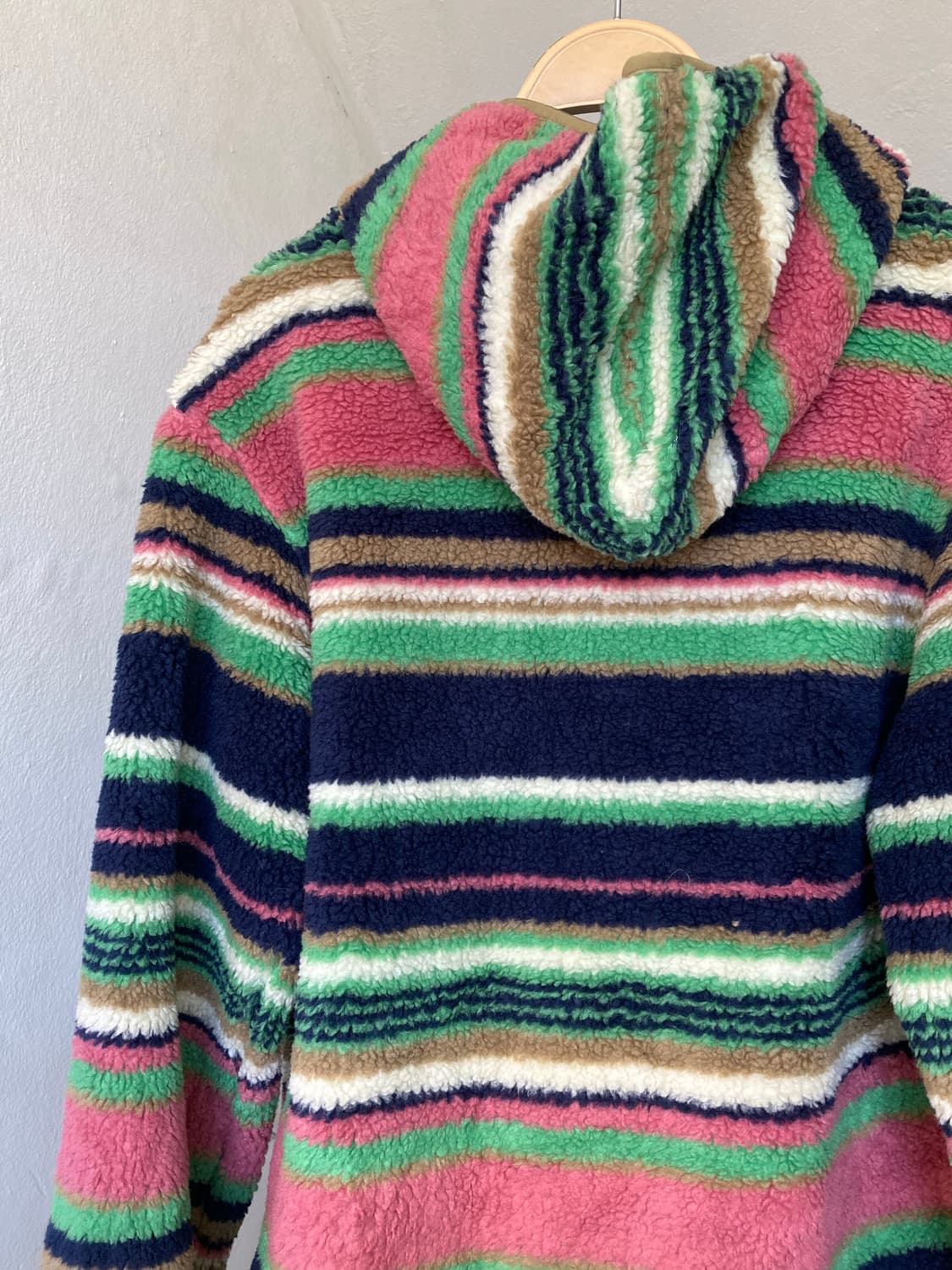 캠핑용 스트라이프 뽀글이 후리스 상품이미지6