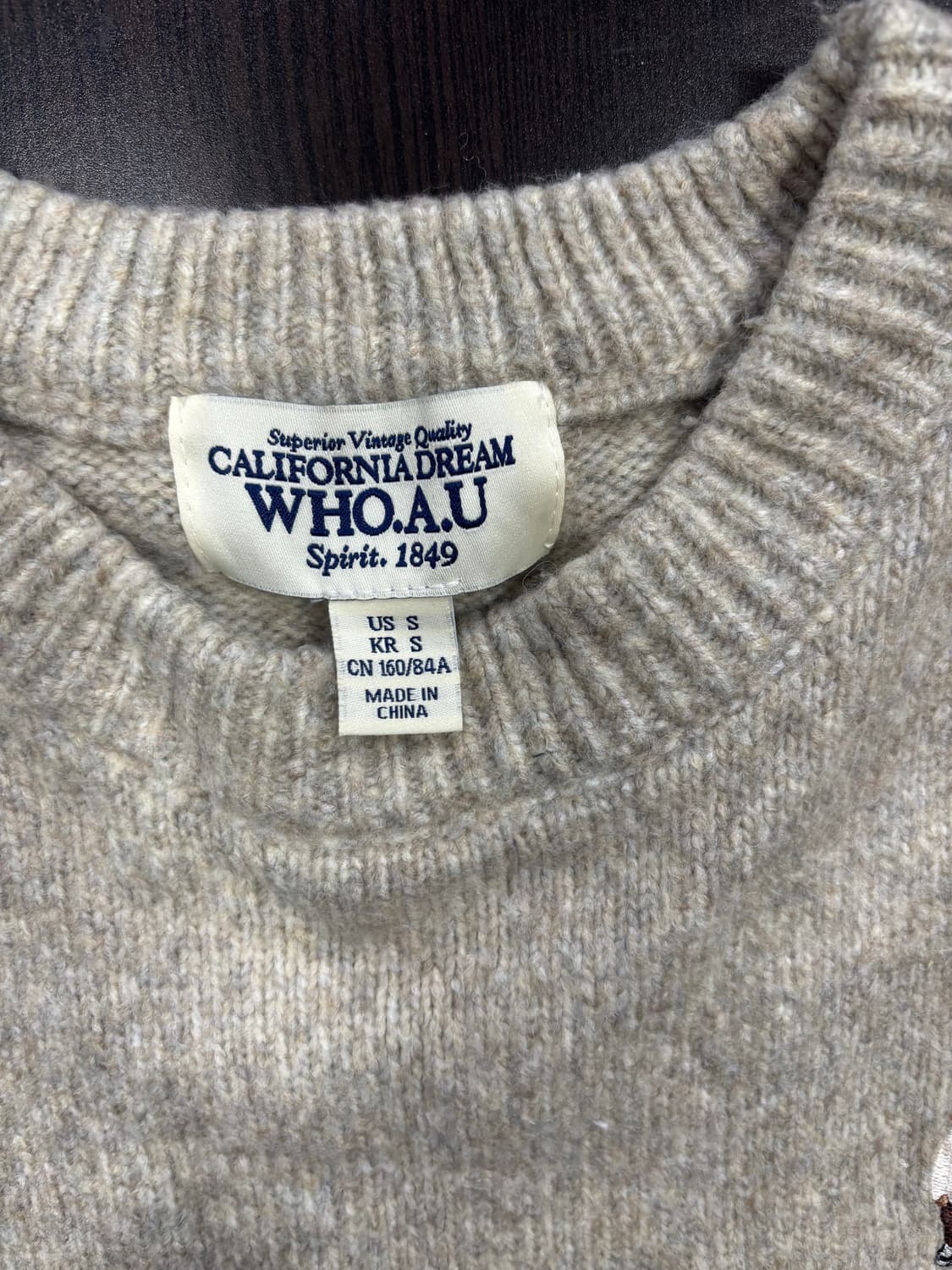 WHO.A.U 곰돌이 니트 스웨터 상품이미지7