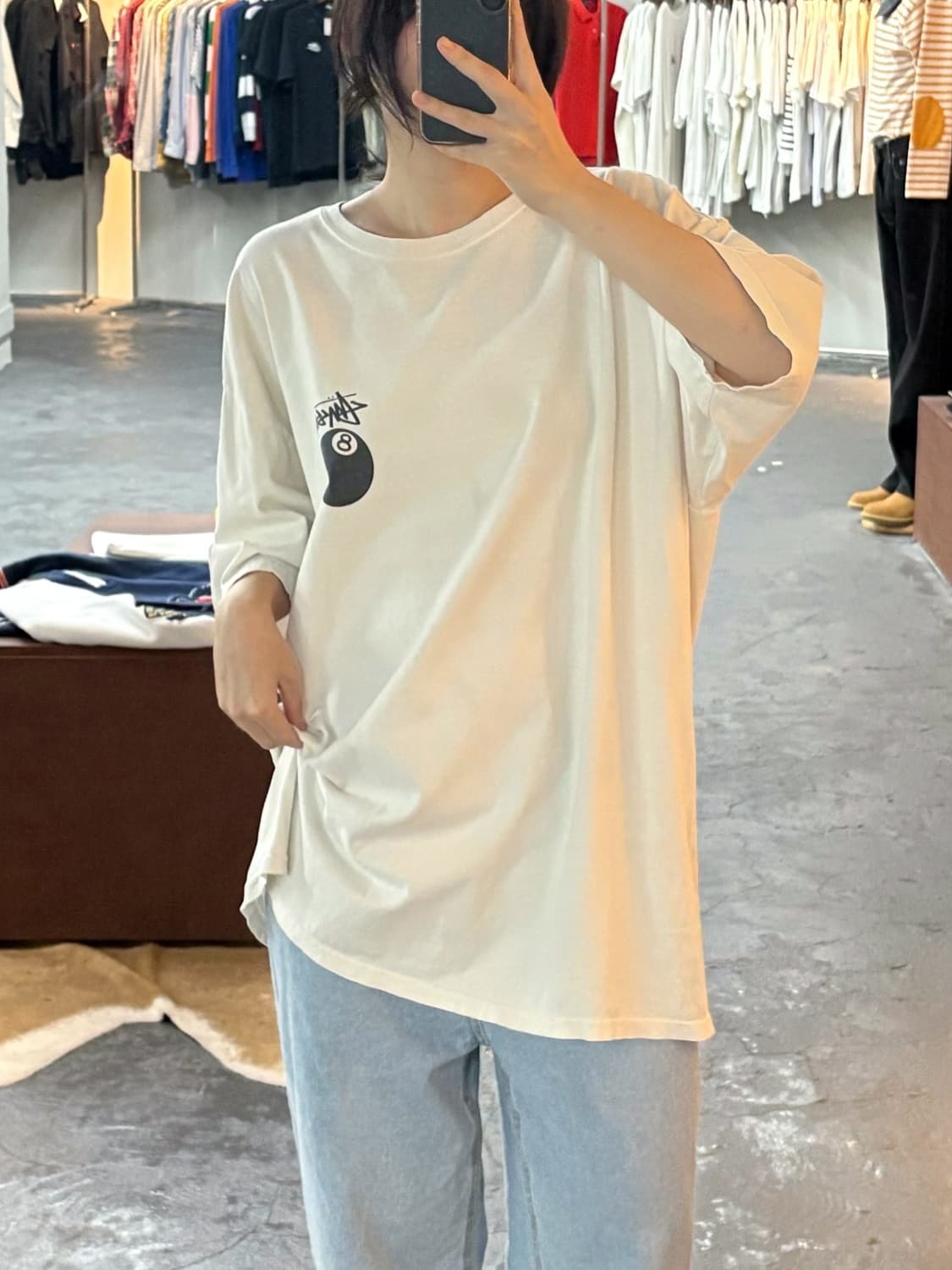 스투시 에잇볼 빅로고 반팔 티셔츠 상품이미지1