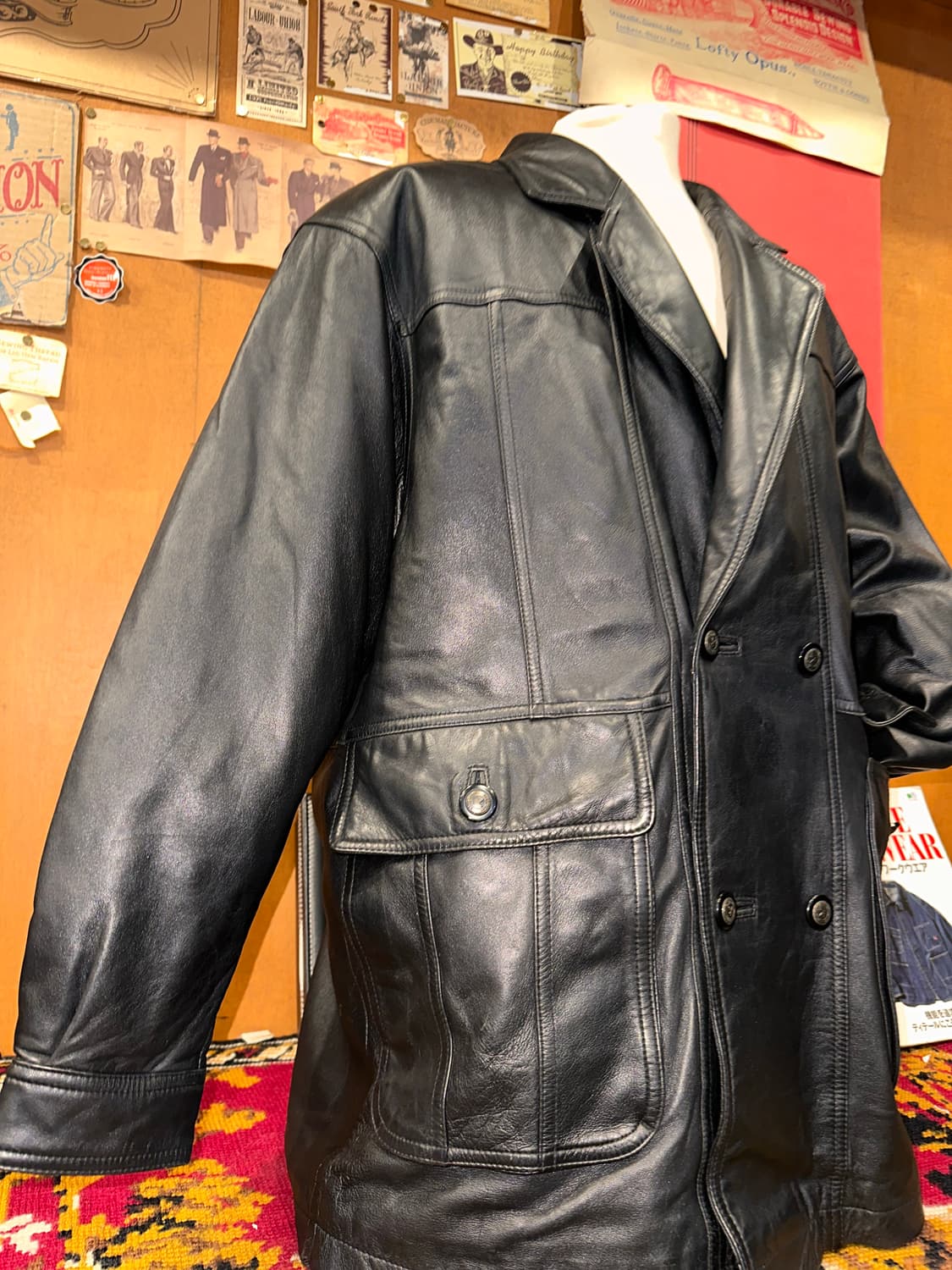 ( XL-2XL ) 가죽카코트 가죽자켓 레더자켓 워크웨어 아메카지 빈티지 상품이미지2