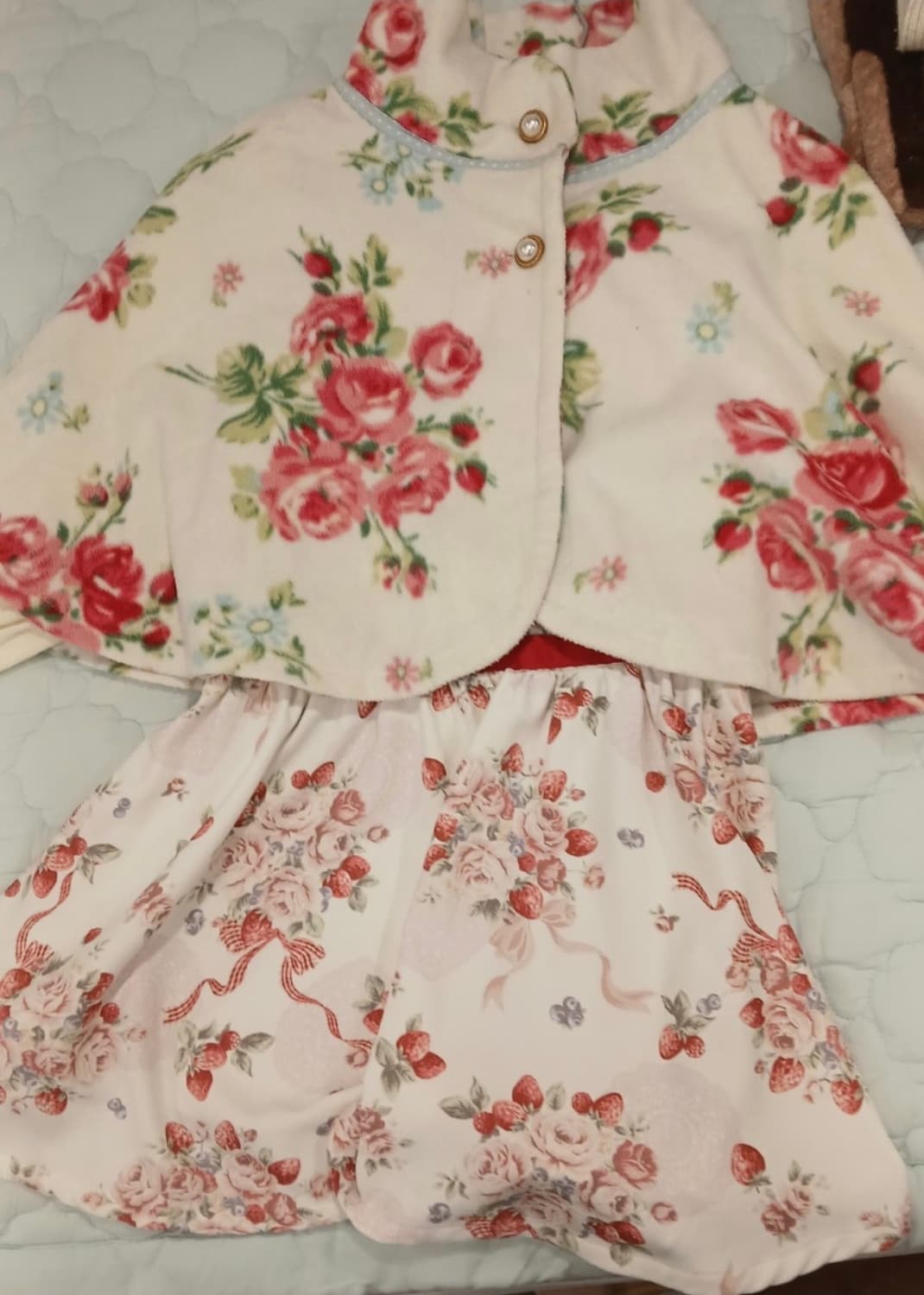 히메갸루 대장 유럽빈티지 케이프&리즈리사 블라우스 세트 상품이미지1