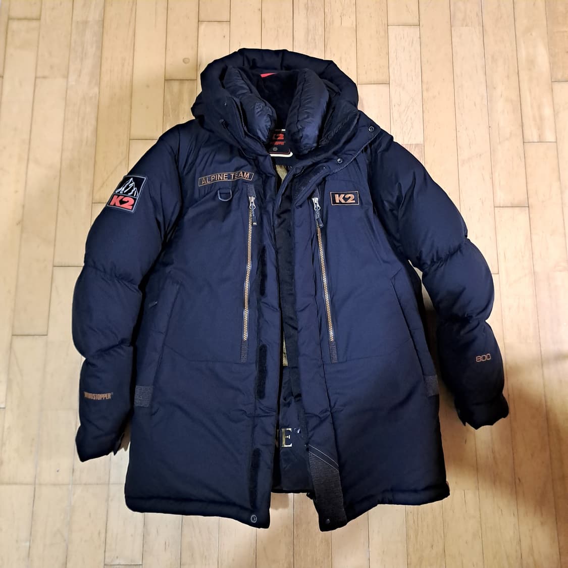 (택포) K2 알파인팀 800 다운 패딩 105 B208 상품이미지6
