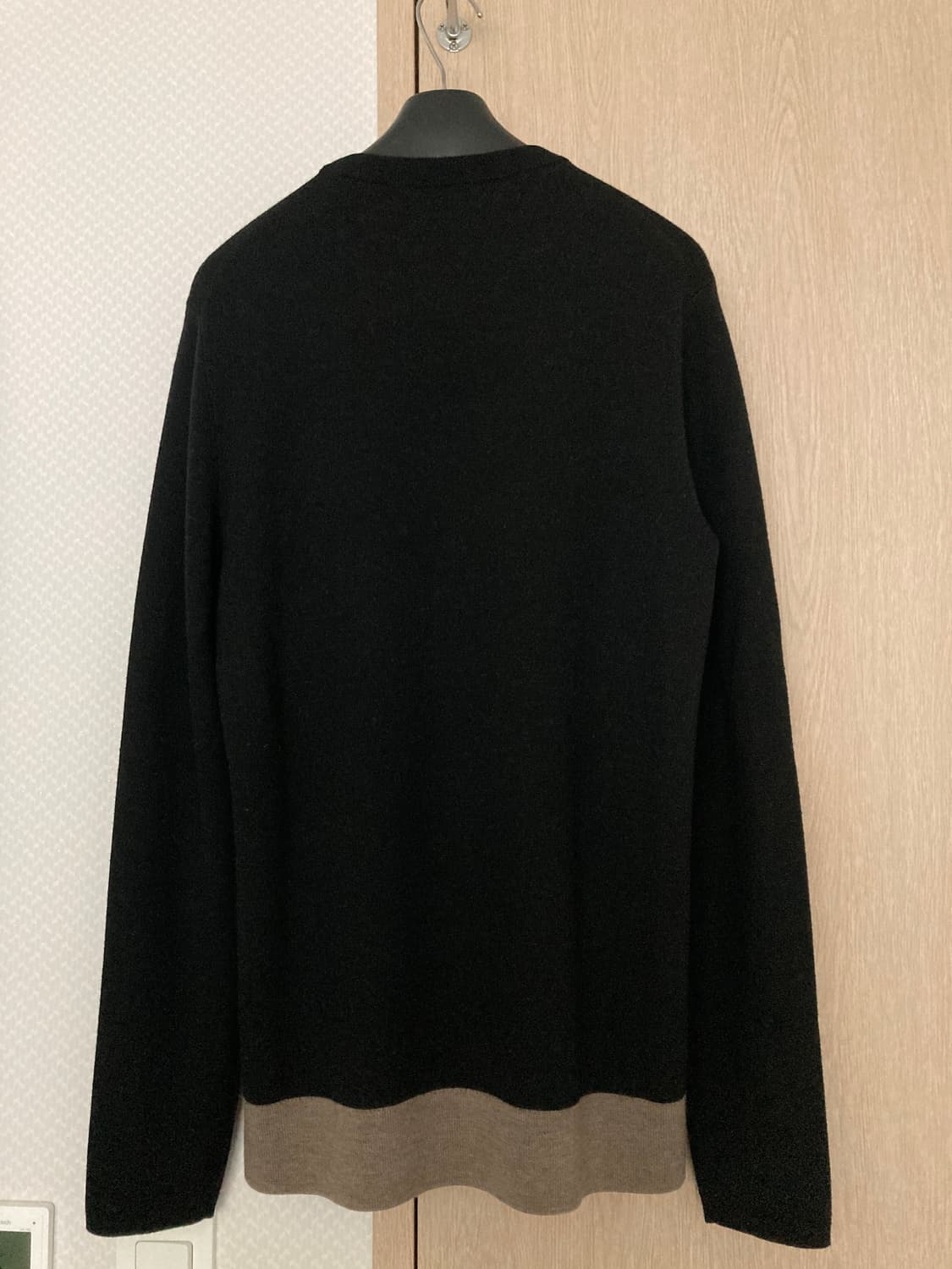 띠어리 검정색 더블페이스 울 니트 M 상품이미지2