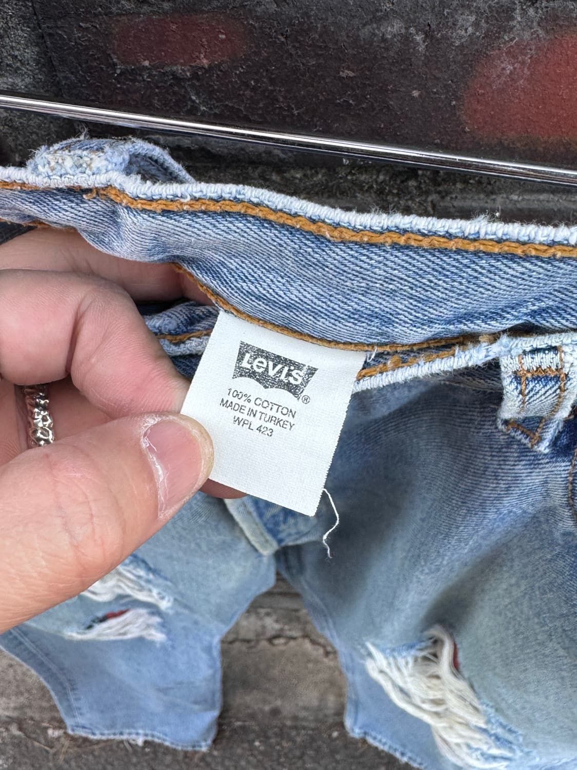 90s 리바이스 501 커스텀 데님팬츠 상품이미지5