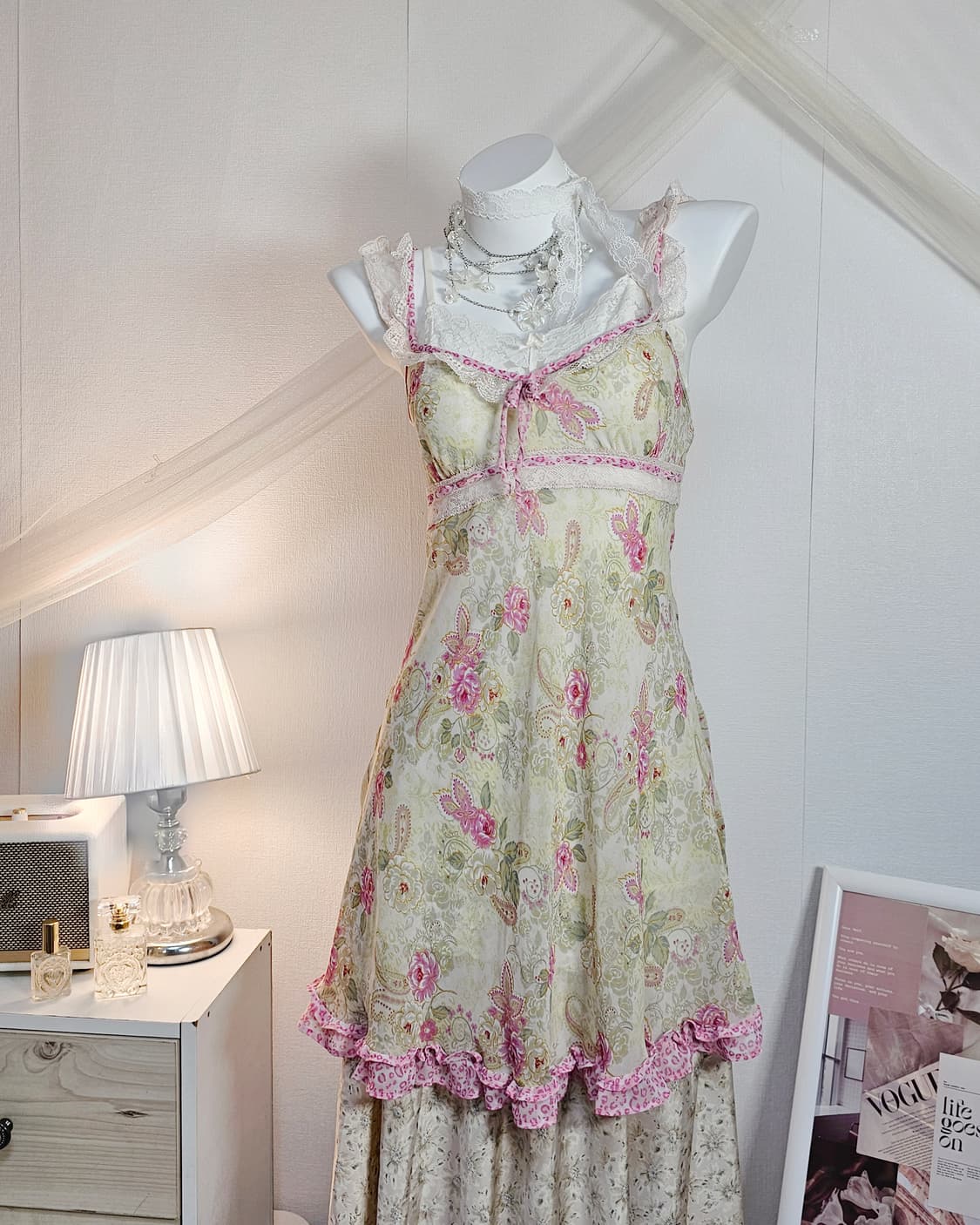 Floral fairy mori look style set 상품이미지4