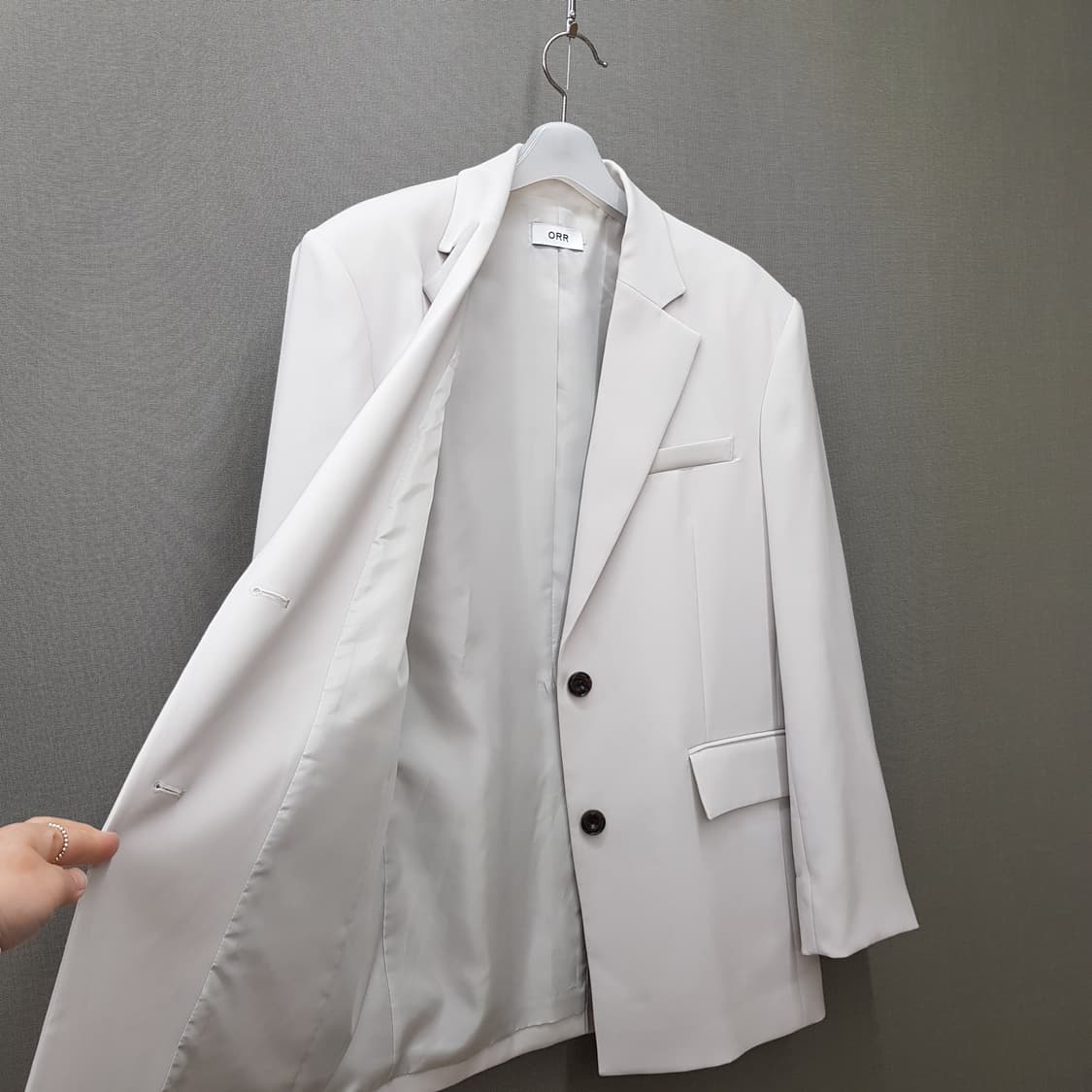 오르 2024 클래식 싱글 자켓 XS사이즈 상품이미지5
