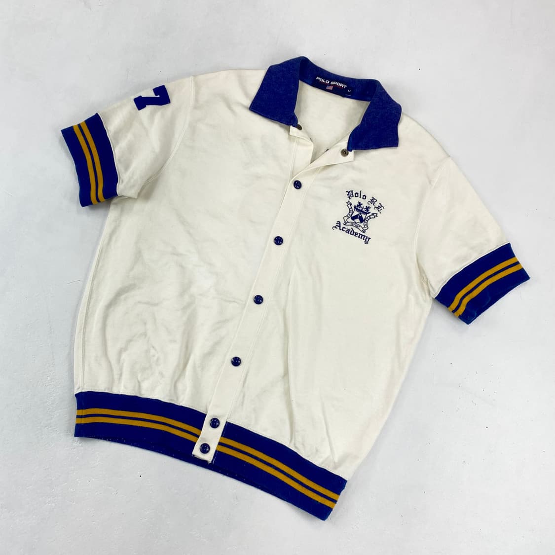 90s 폴로 스포츠 베스킷볼 하프 카라 져지 (100)  상품이미지1