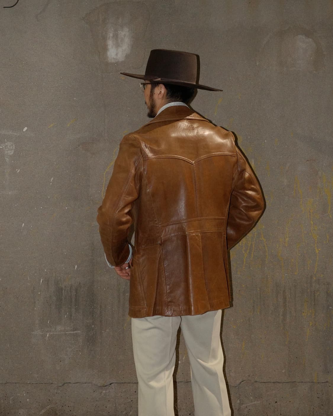 70s Sears Leather Shop 웨스턴 클래식 레더 자켓 상품이미지10