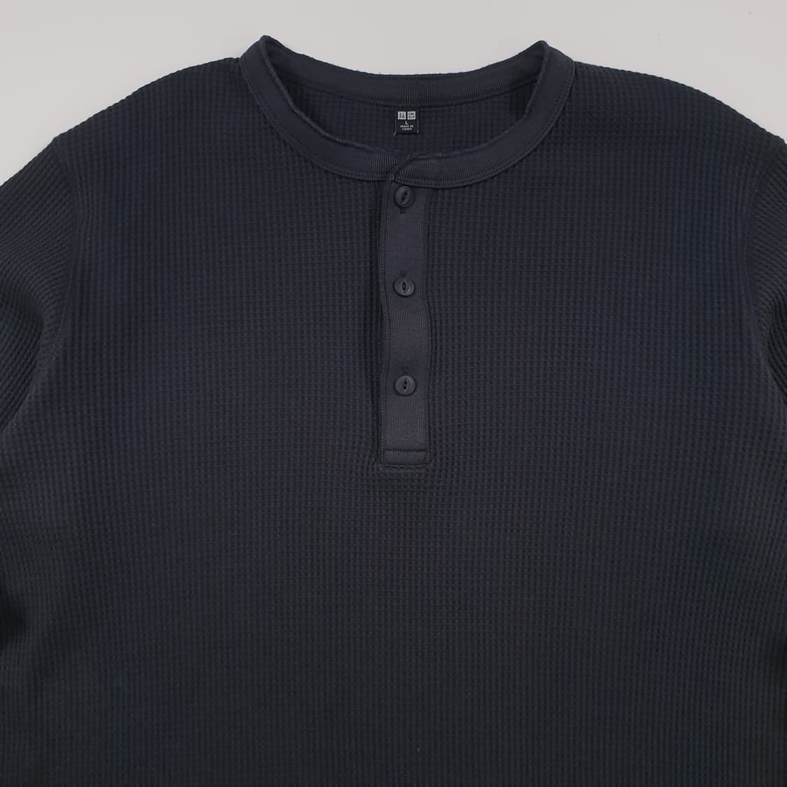 유니클로 헨리넥 와플 티셔츠 상품이미지5